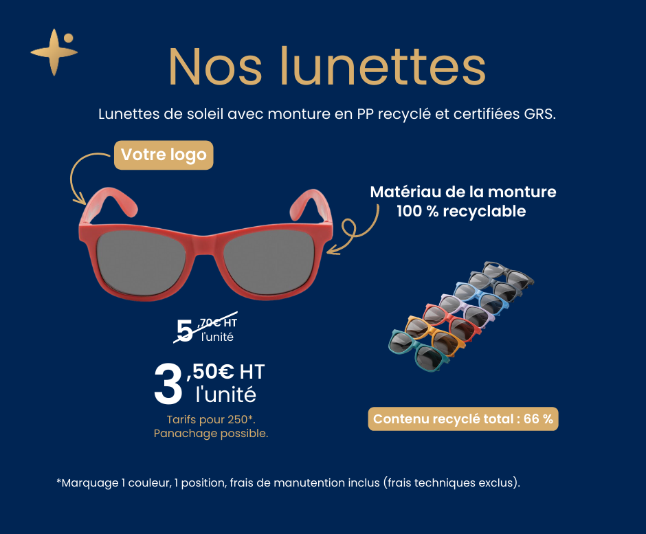 L'offre du mois Sparklecom : des lunettes de soleil à votre image
